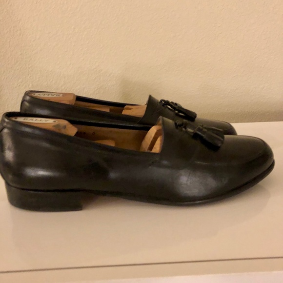 Bally Mens Leather Loafers with Tassel - Picture 3 of 8